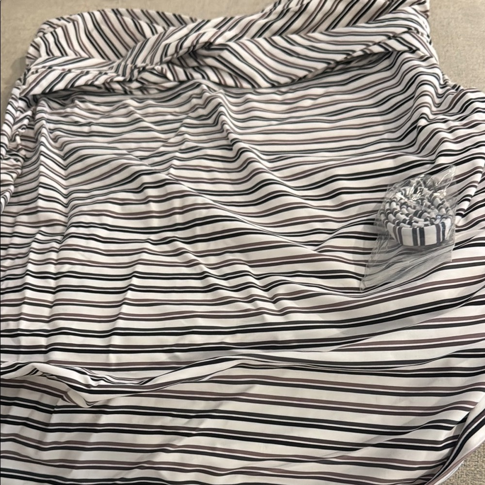 Striped Black and White Fabric